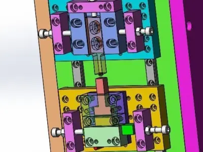 The riveting work station 3D model