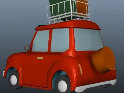 Cartoon leisure car Free 3D model