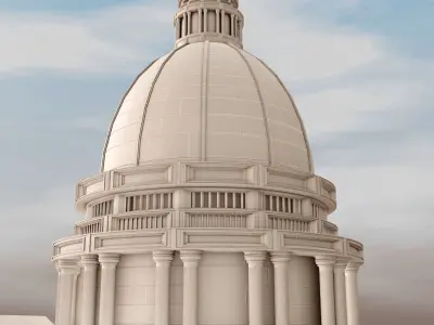 Roman style architecture 3D model