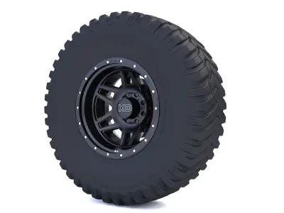 KMC XD130R Realstic Rim 3D model