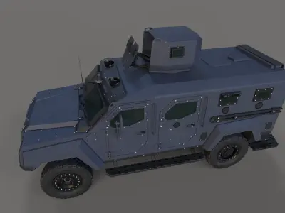 Roshel Senator APC  Low-poly 3D model