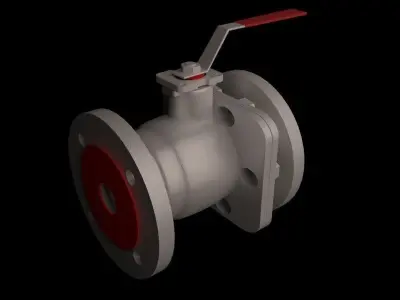 ball valve 3D model