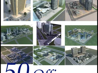 Office Building Collection 100 items Vol7 3D model