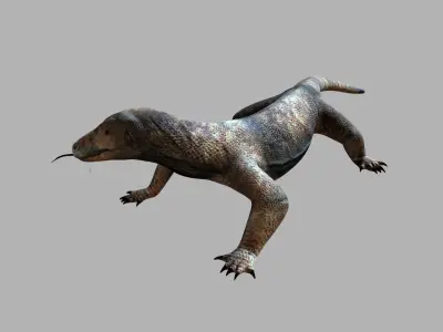 komodo dragon varanus australia animal 3D model