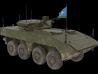 VPK-7829 Bumerang Green Dirt No Logo Low-poly 3D model