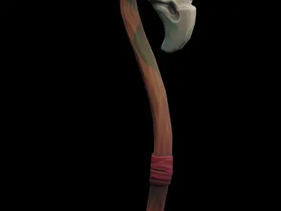 Stylized  Scepter  Low-poly 3D model