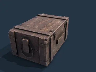 Dynamite Box  Low-poly 3D model