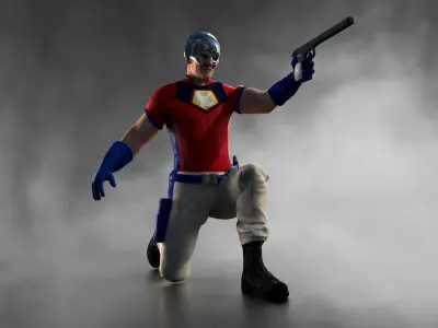 Peacemaker  Low-poly 3D model