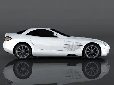 Mercedes-Benz SLR Mclaren Low-poly 3D model