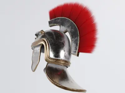 Centurian Helmet Low-poly 3D model