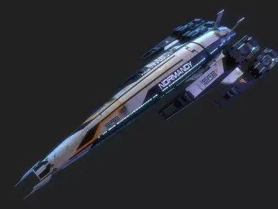 Normandy SR-2 Mass Effect 3D model