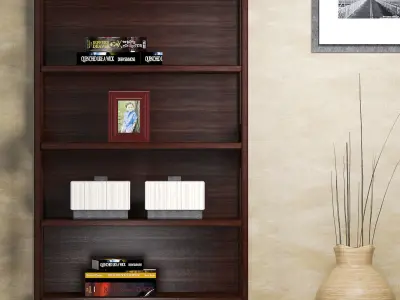 Wooden shelve Free 3D model