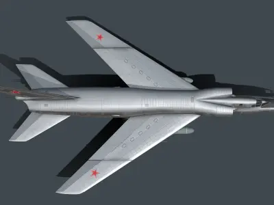 Tupolev Tu-98 Low-poly 3D model
