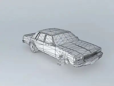 3 Wheel Caprice Free 3D model