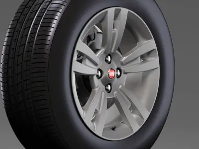 Fiat Qubo wheel 2017 3D model