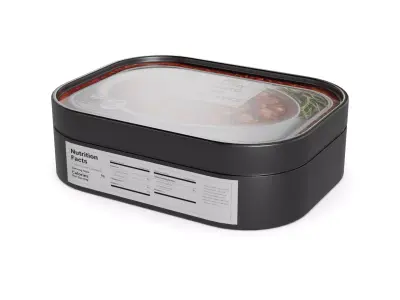 Herrings and herring products Herring in Tomato and Onion Sauce Low-poly 3D model