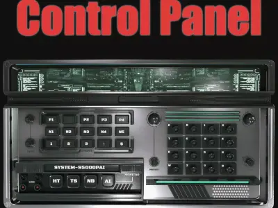 control panel 3D model