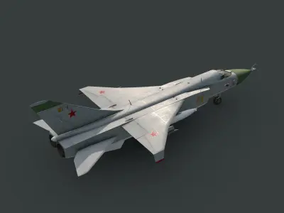 Sukhoi T6-1 Su-24 Prototype Low-poly 3D model