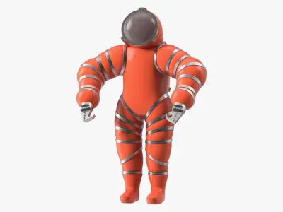 Deep Sea Diving Suit Rigged for Cinema 4D 3D model
