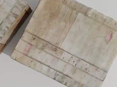 Wooden Chest 3D model