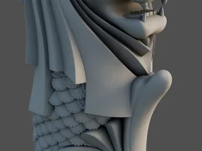 Merlion Singapore  3D model
