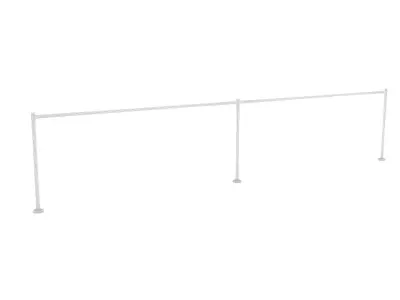 3D model market ban railing portable Low-poly 3D model