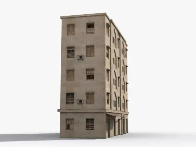 Arab Middle East Building x20 Low-poly 3D model