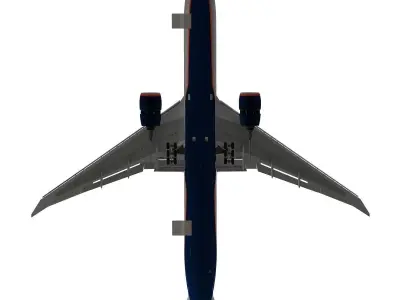 Boeing 777-300ER Aeroflot 3D model