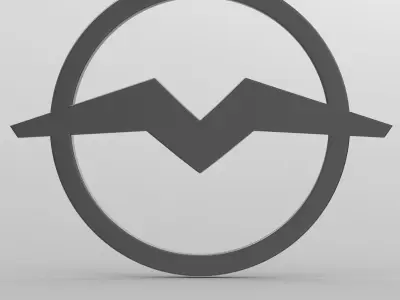 mmz logo 3D model
