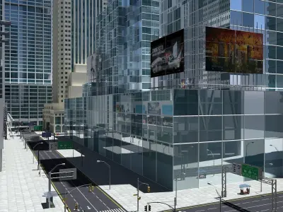 High Def City Street 2 3D model