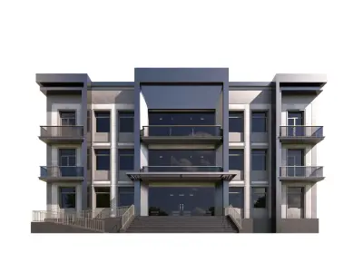 Multi Story Apartment Free 3D model