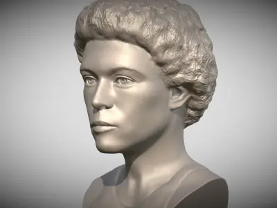 Ellen Ripley Sigourney Weaver from Alien 3D print model