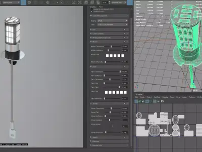 Photorealistic automotive lightbulb collection - item 009 3D model