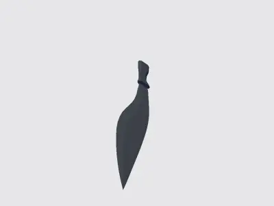 Dagger knife Low-poly 3D model 3
