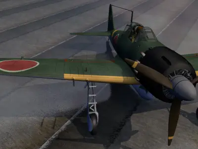 Mitsubishi A6M5 Zero - aka Zeke 3D model