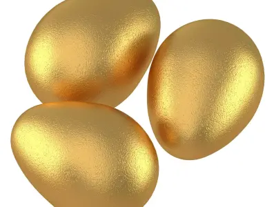 Eggs Gold 3D model