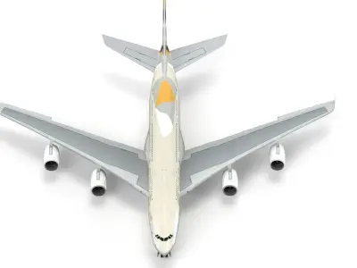 Airbus A380 Etihad - element 3D 3D model