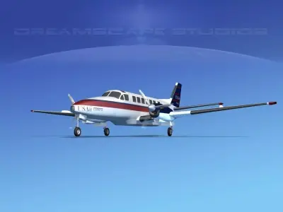 Beechcraft B99 US Air Express 3D model