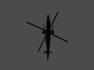 Apache Helicopter lowpoly Low-poly 3D model