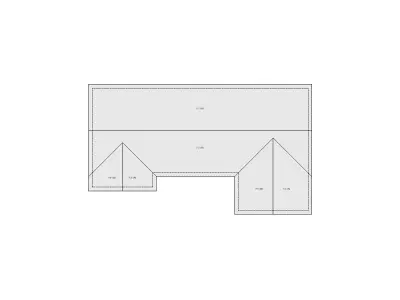 Residential Roof Sketch - 21-30 SQ - Xactimate 3D model