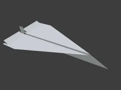 Paper Plane 3D model