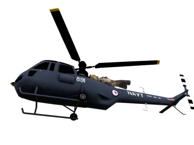 Lowpoly Westland Scout Low-poly 3D model