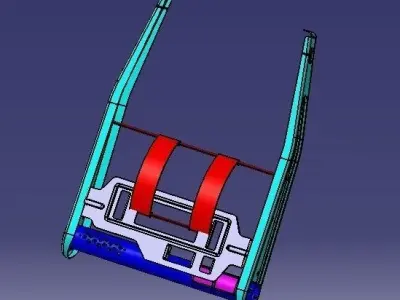 Back Seat Frame 3D model