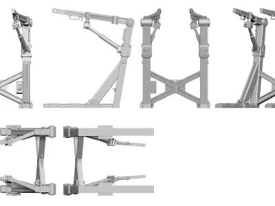 Fallout T60 Power Armor and Armor Station 3D print model