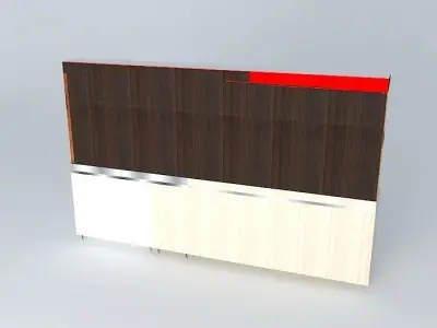 Kit115 Desk wall by Alex Marques Free 3D model