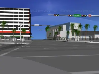 Downtown Miami 3D model