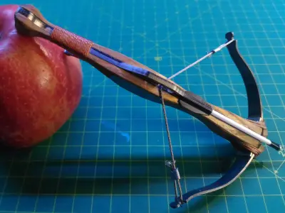 medieval micro crossbow 3D model