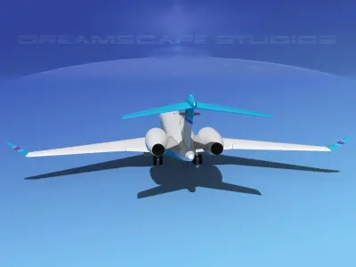 Bombardier Global 5000 V14 3D model
