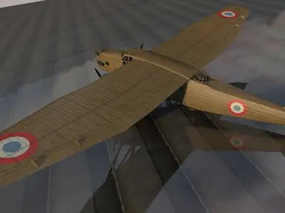 Farman F-222-2 3D model