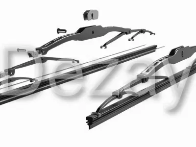 Wiper blade for car 3D model